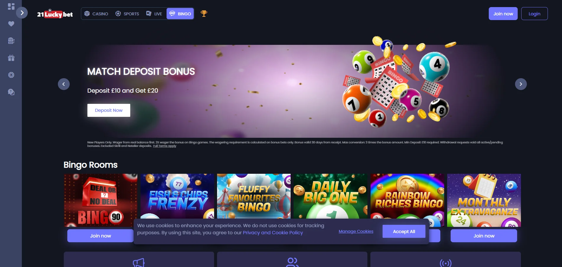21luckybet bingo
