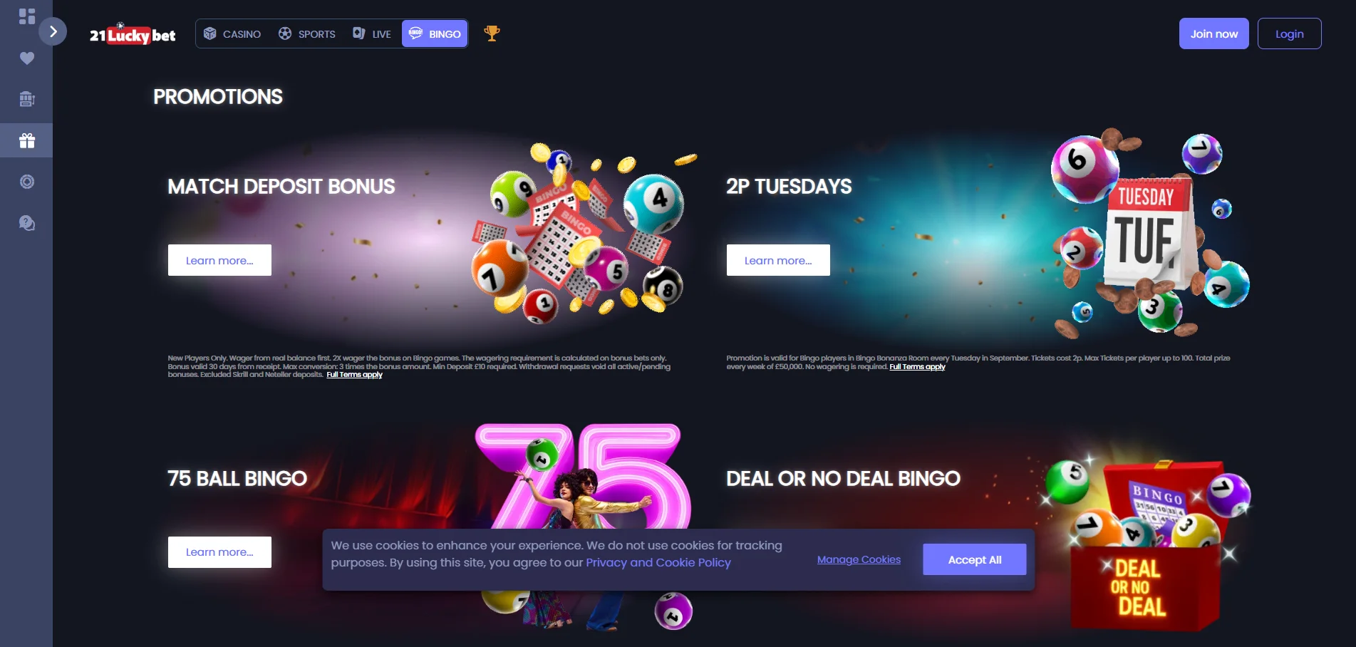 21luckybet promotions