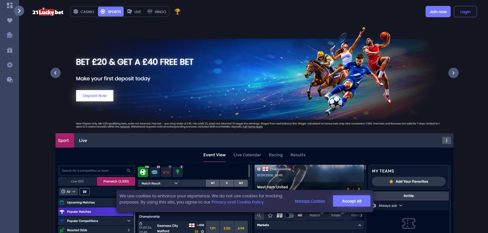 21luckybet sportsbook
