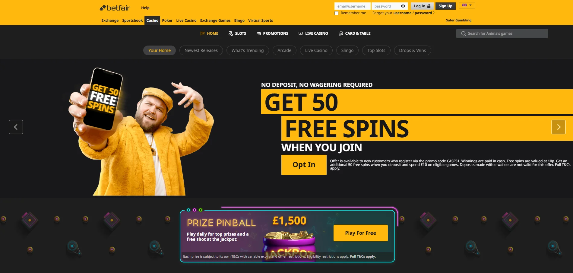 betfair casino