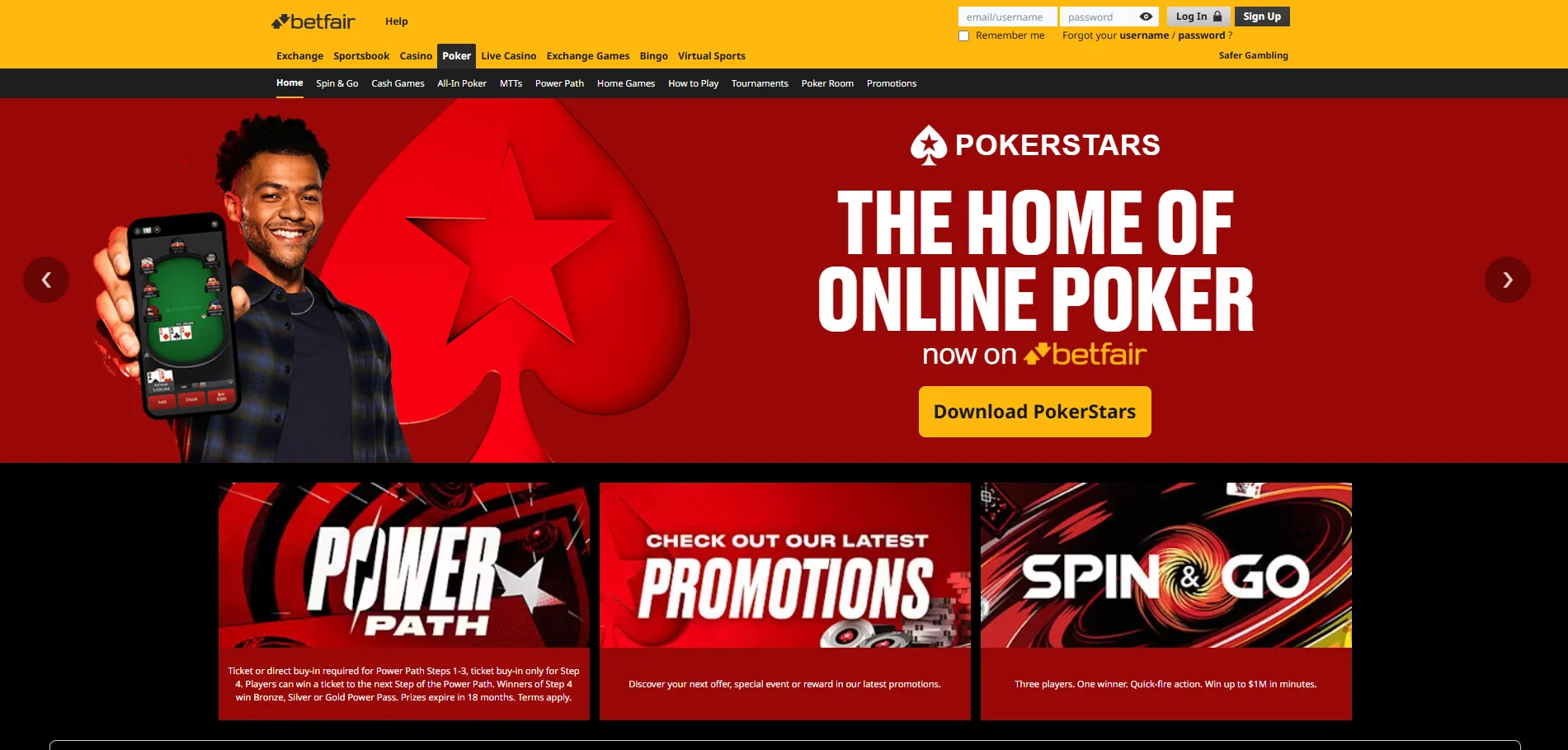betfair poker