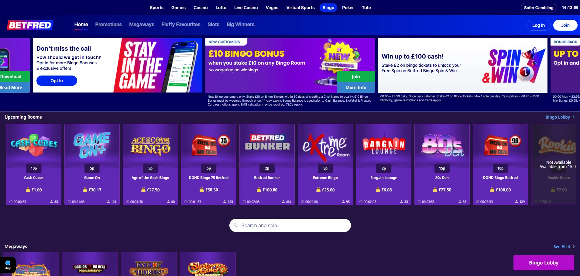 betfred bingo