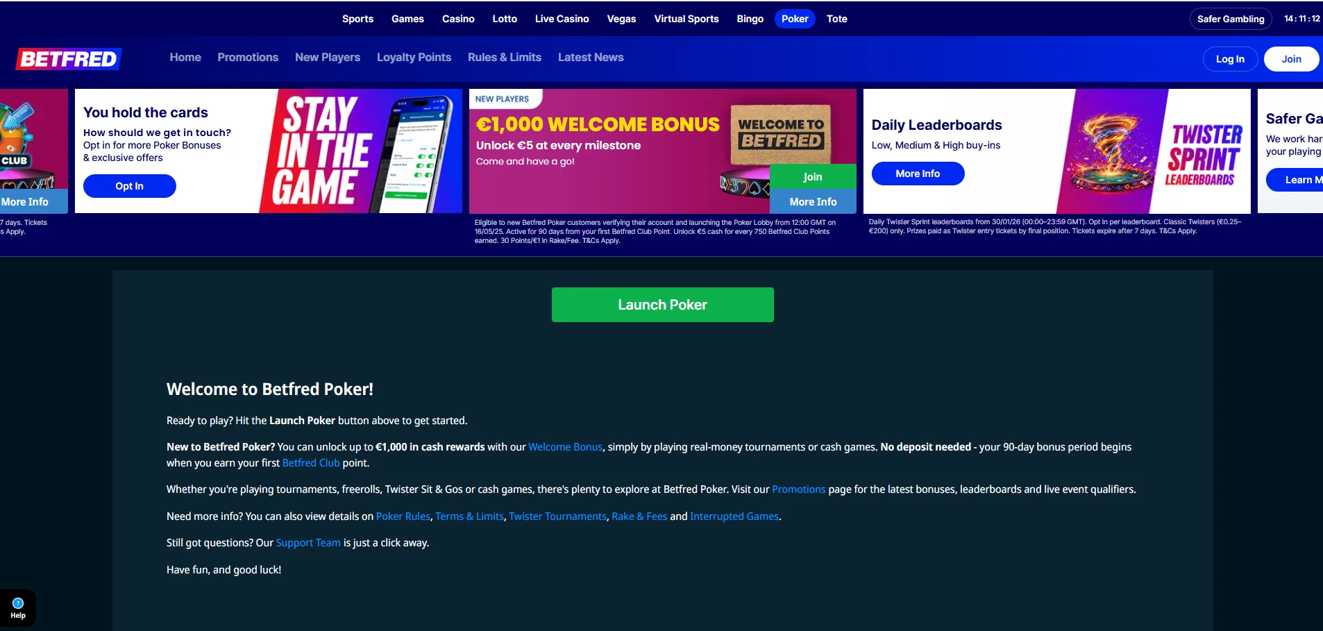 betfred poker