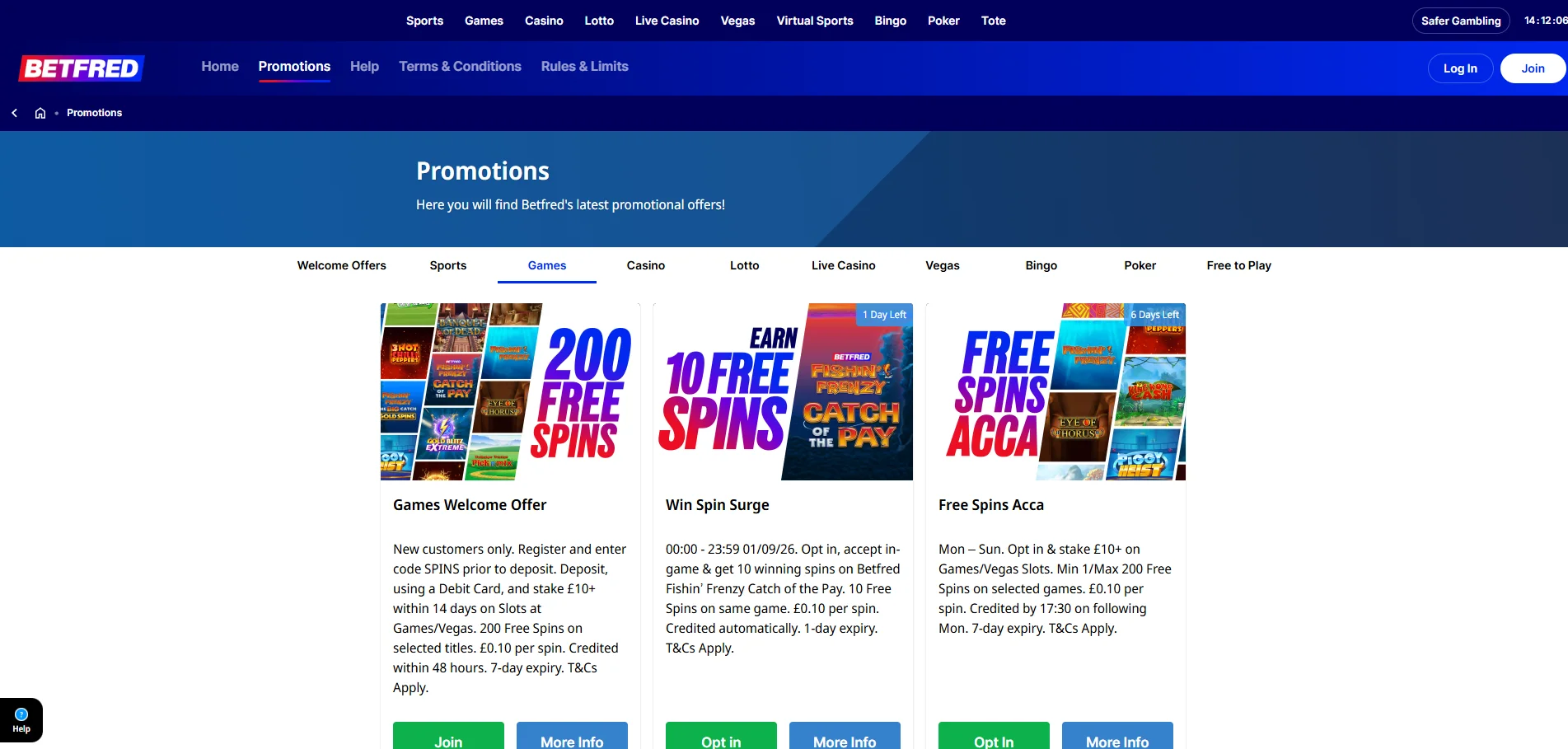 betfred promotions