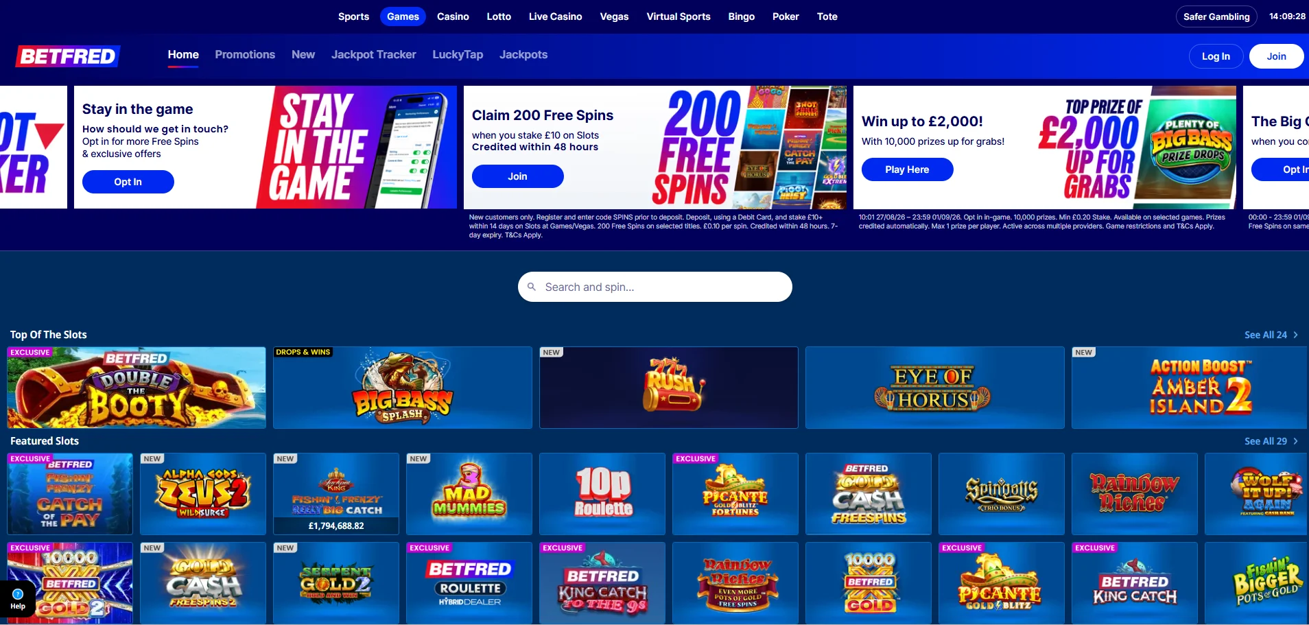 betfred slot games