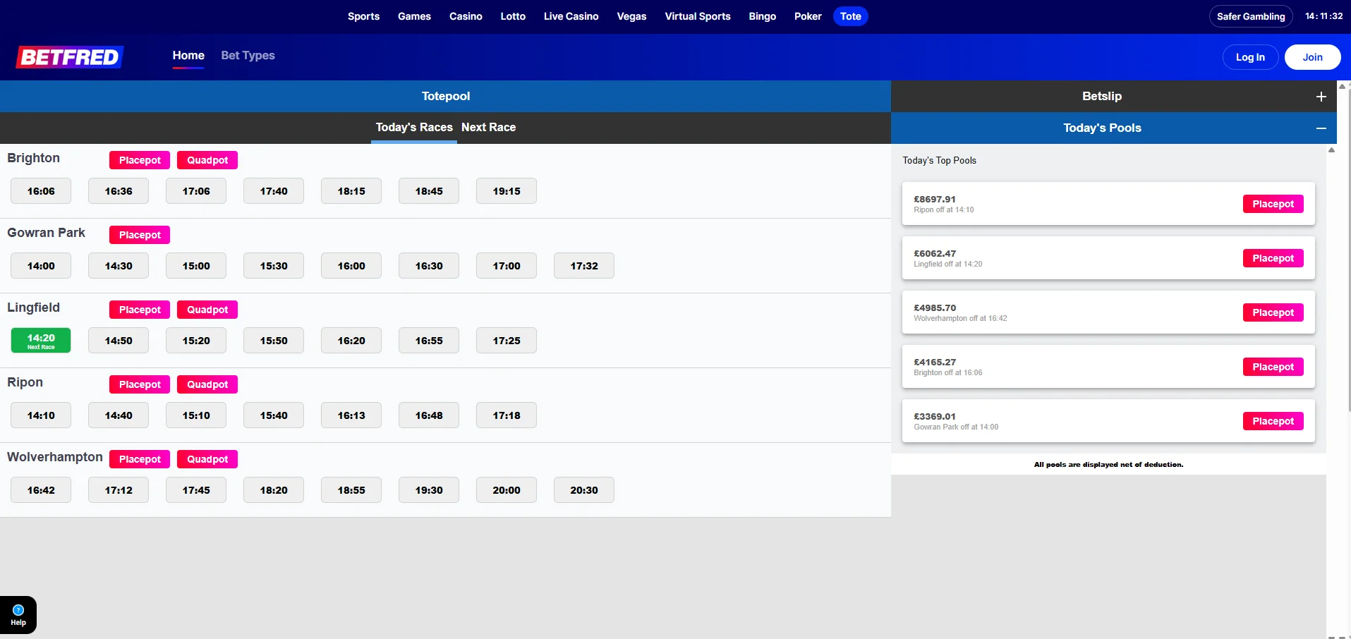betfred tote