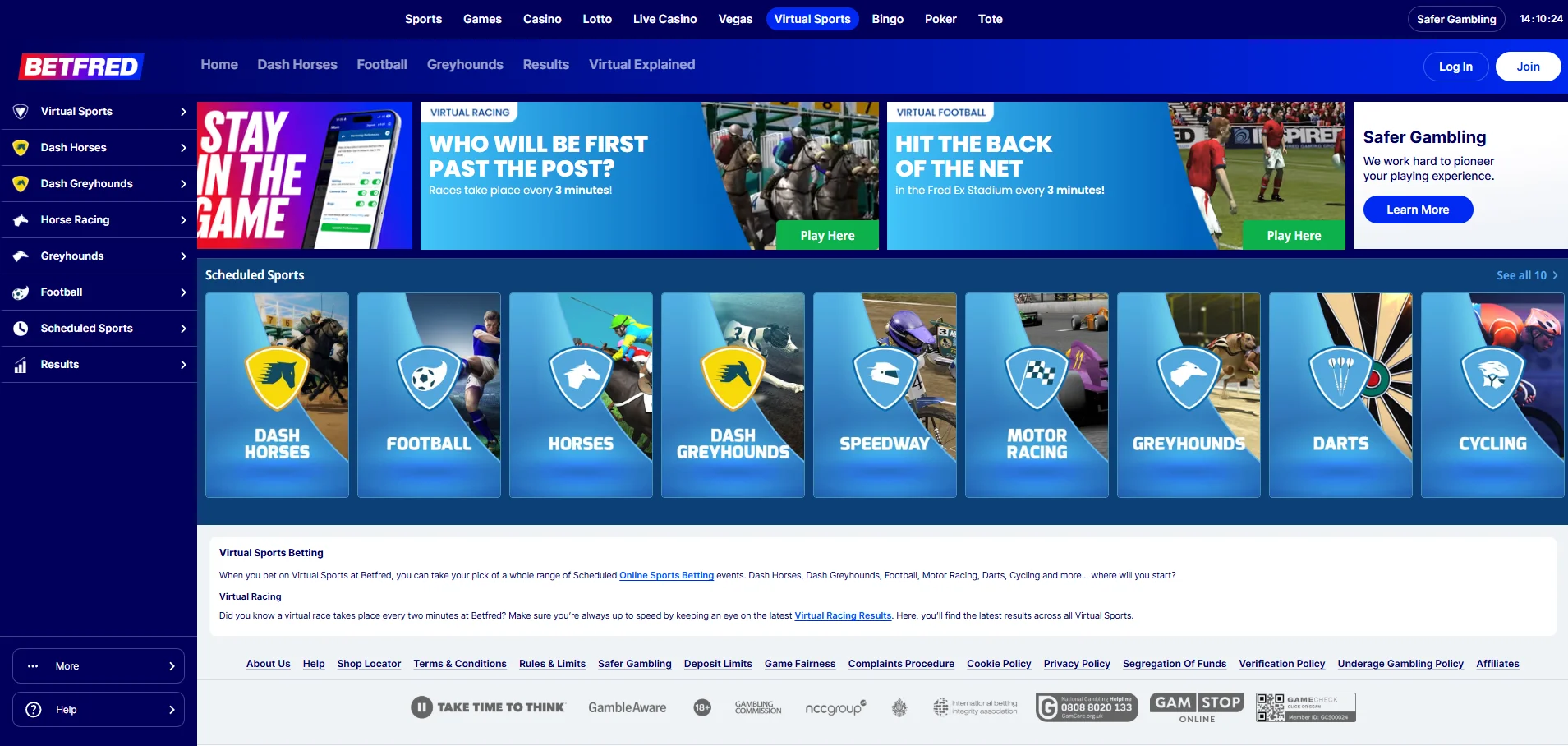 betfred virtual sports
