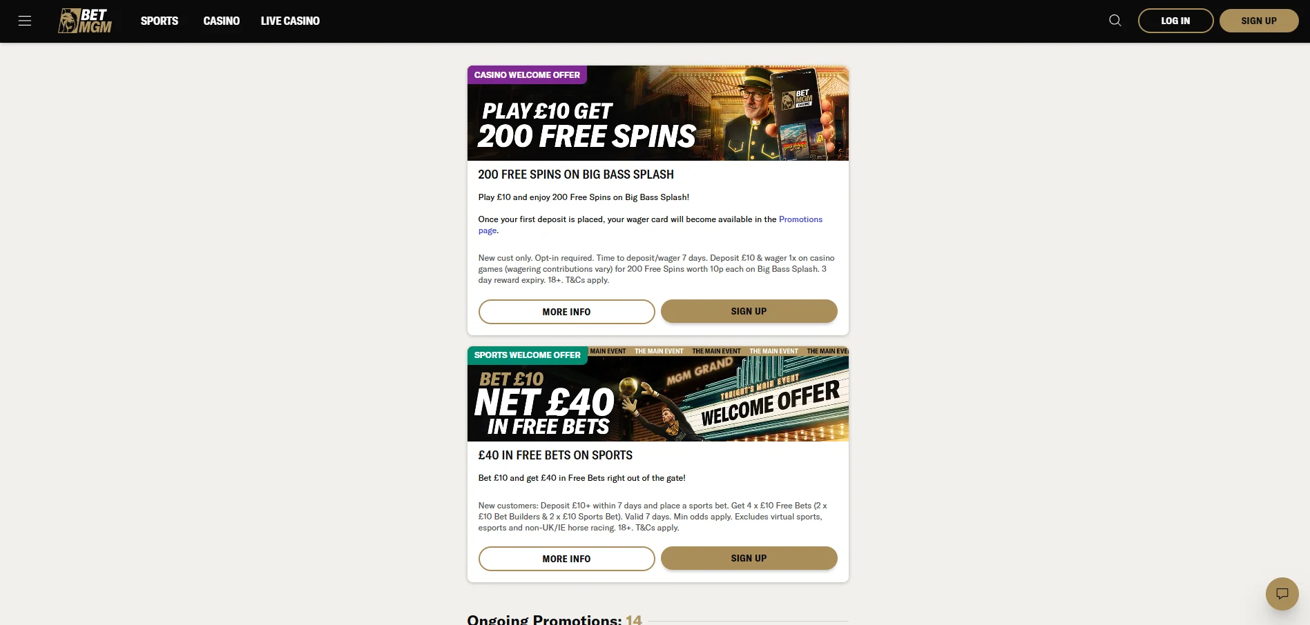 betmgm promotions