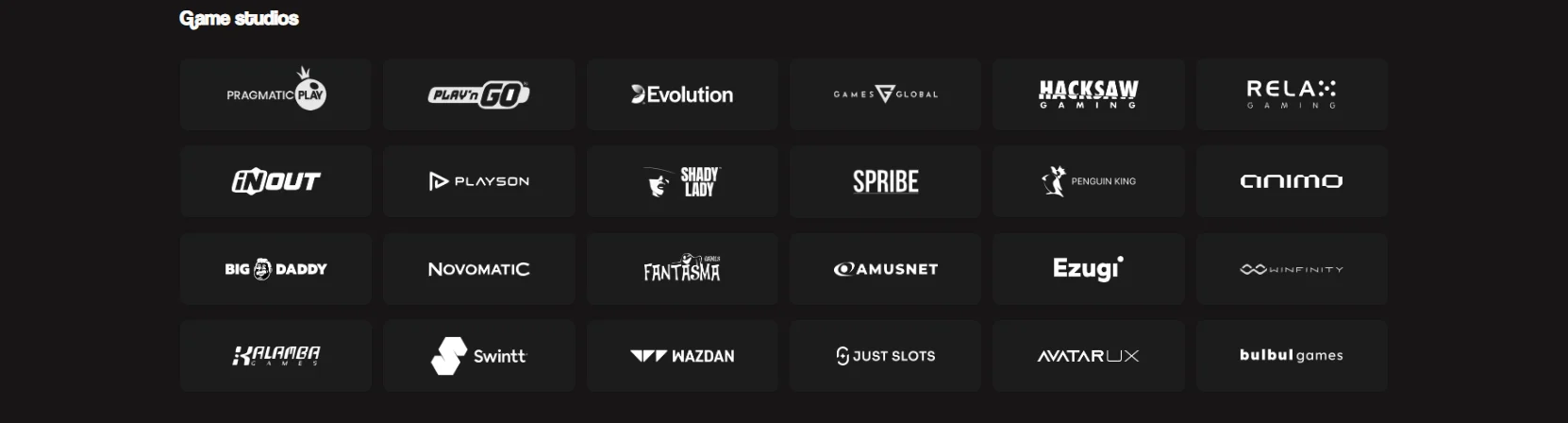betninja game providers