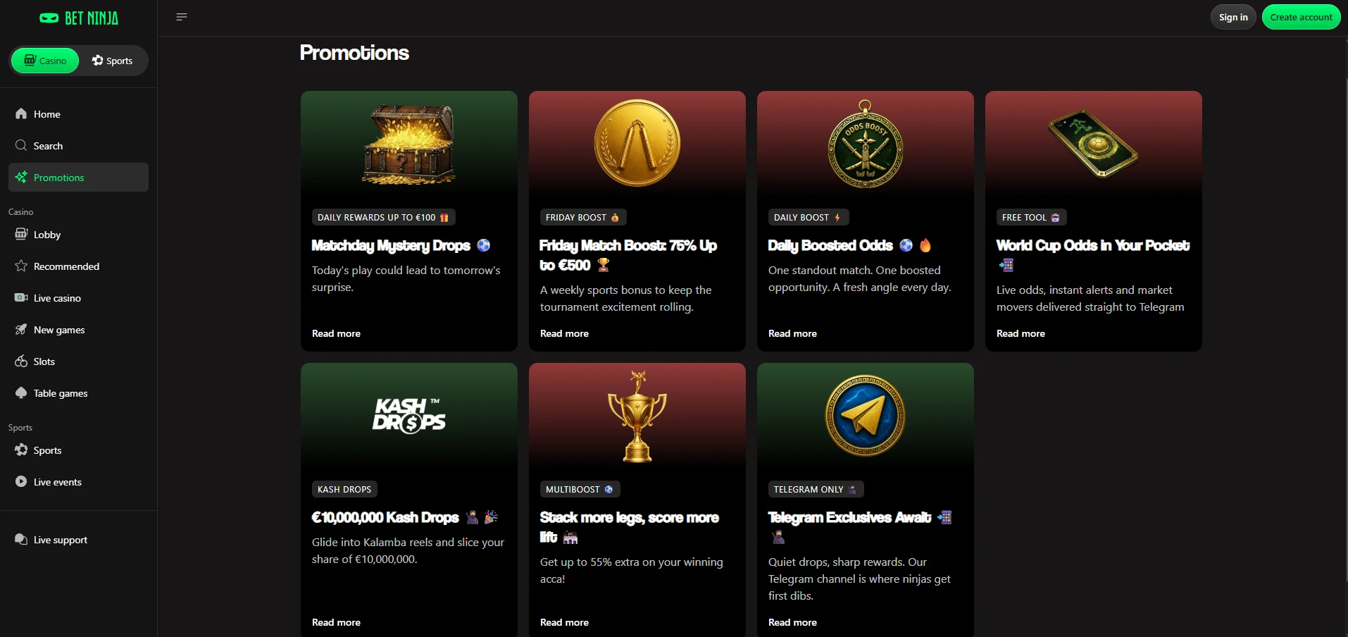betninja promotions