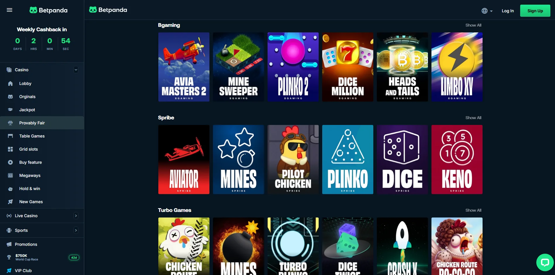 Betpanda crash games