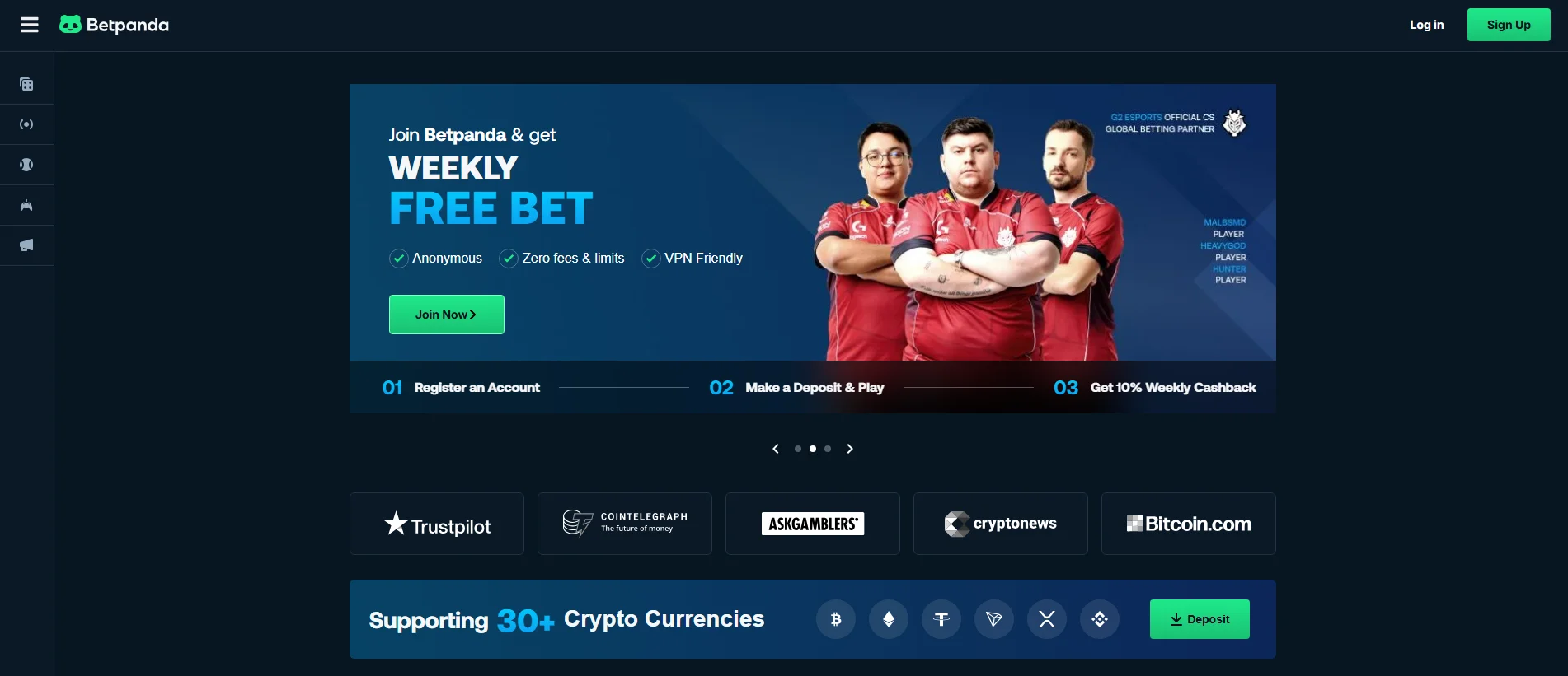 BetPanda HomePage Photo