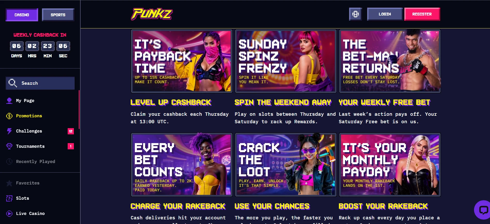 Casino Punkz Promotions