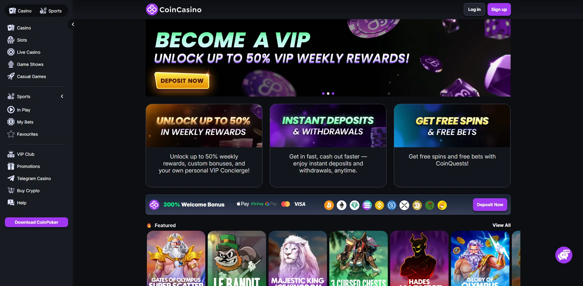 CoinCasino UK Crypto Casino