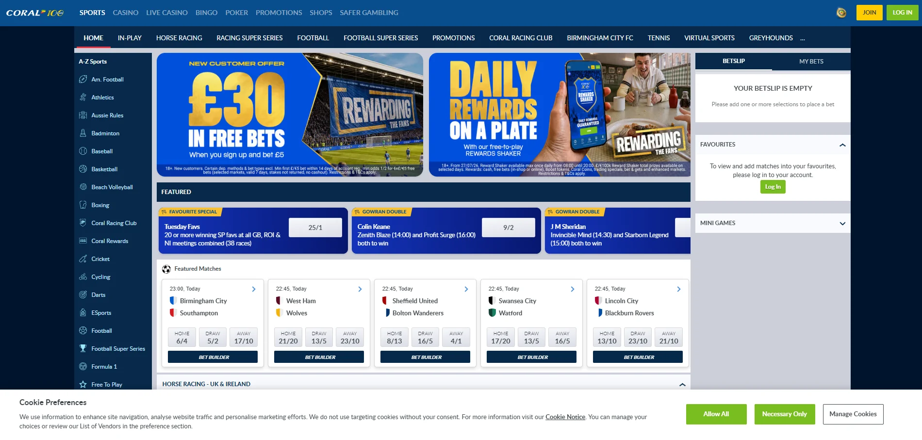 coral casino sportsbook