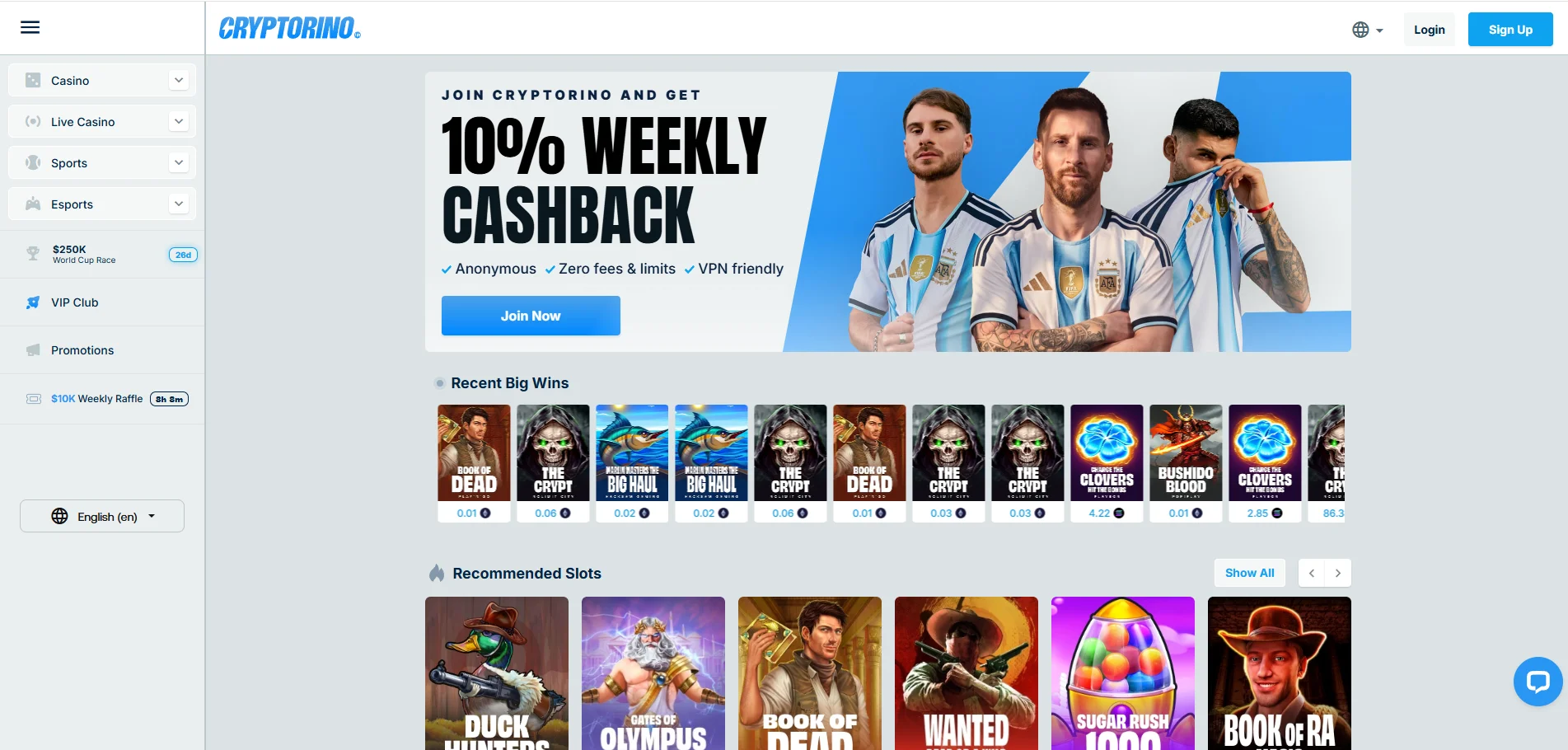 cryptorino homepage