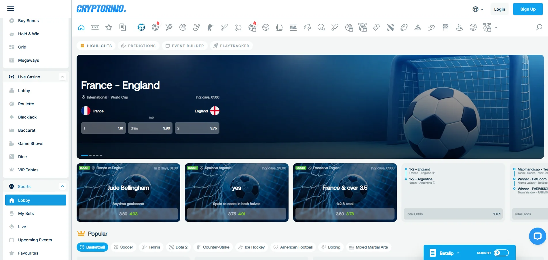 cryptorino sportsbook