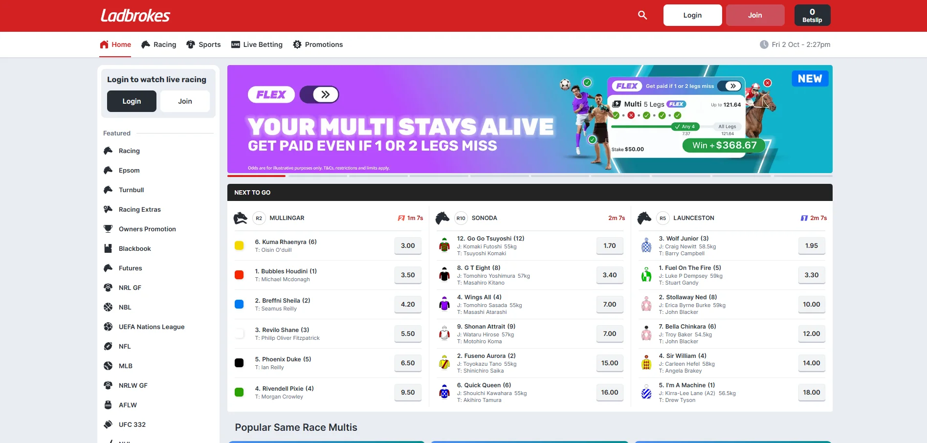 ladbrokes homepage