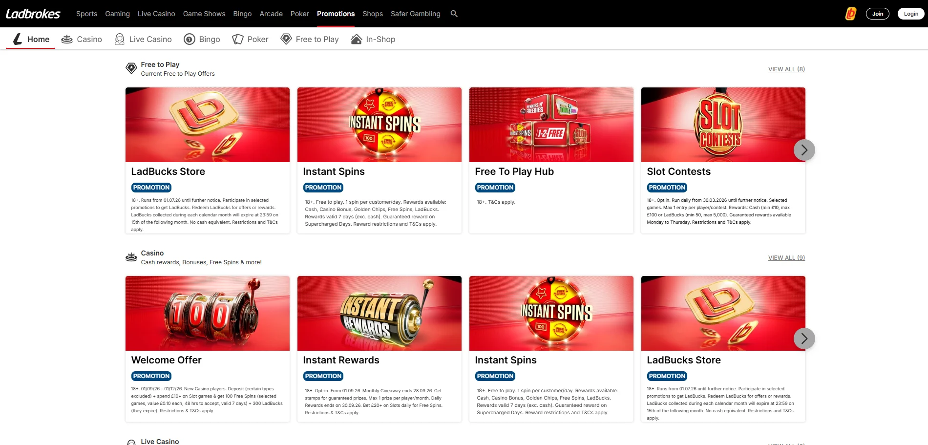 ladbrokes promotions
