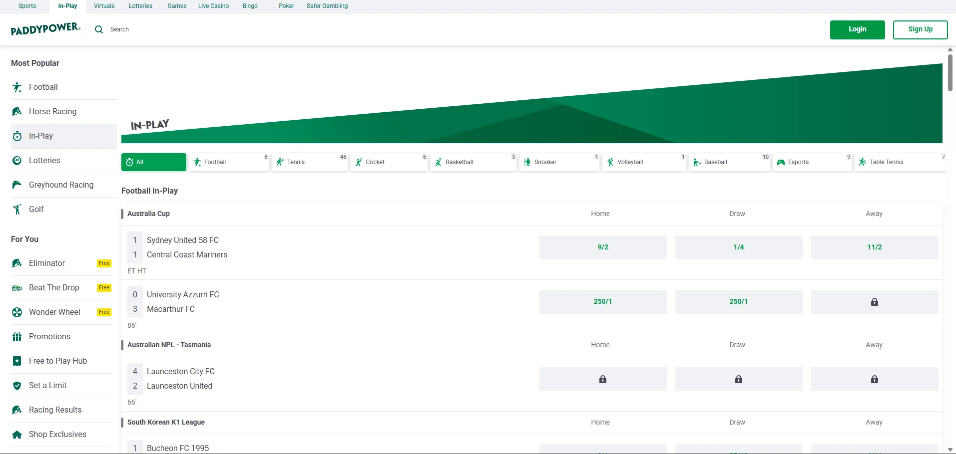 paddy power games casino inplay