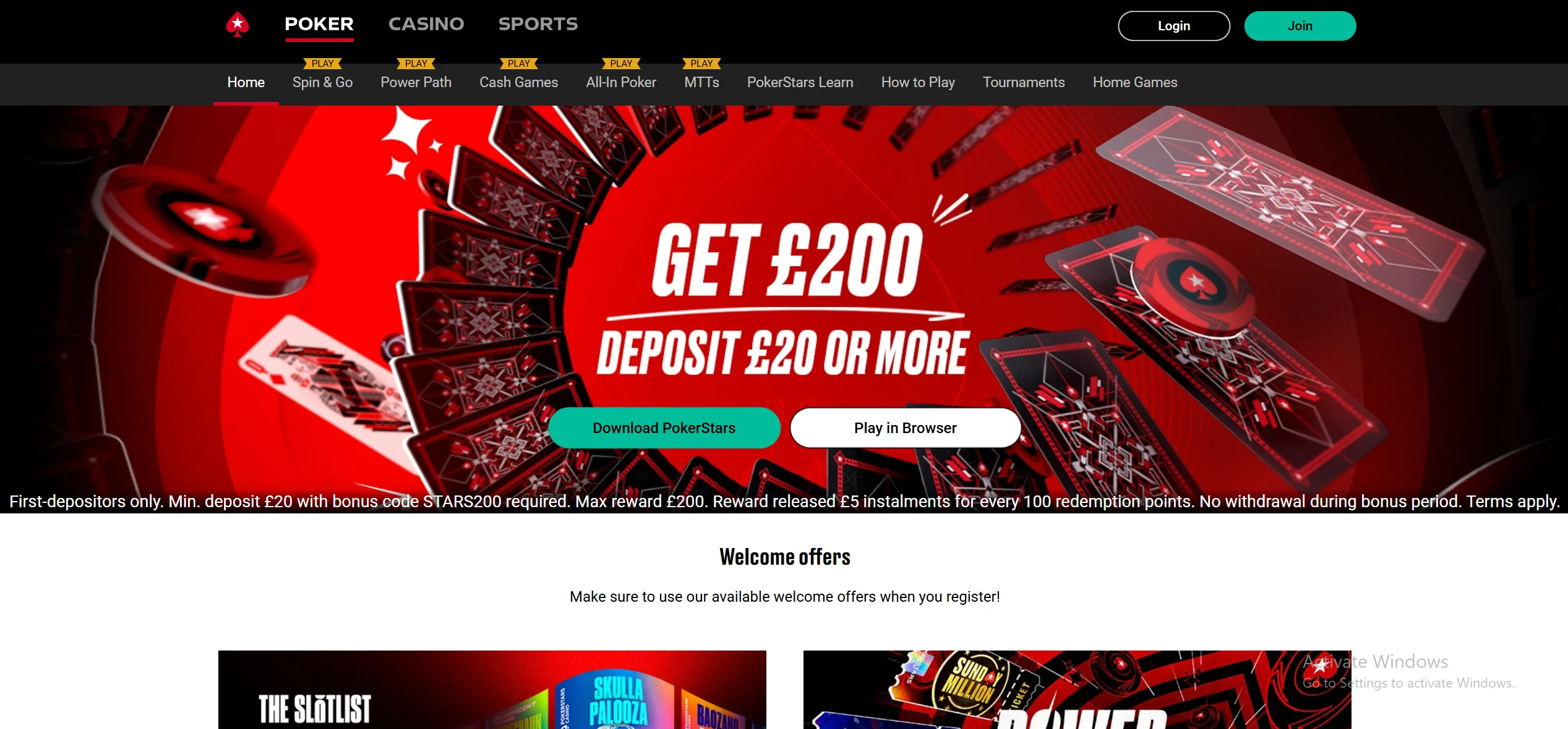 pokerstar site