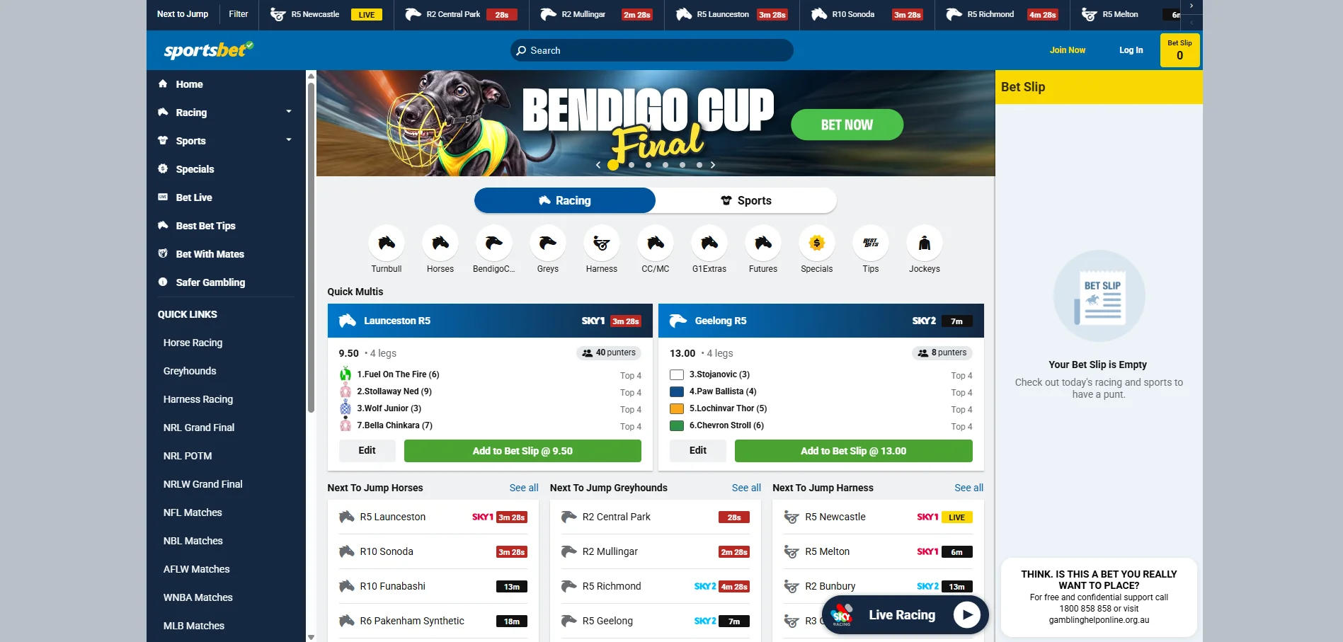 sportsbet homepage
